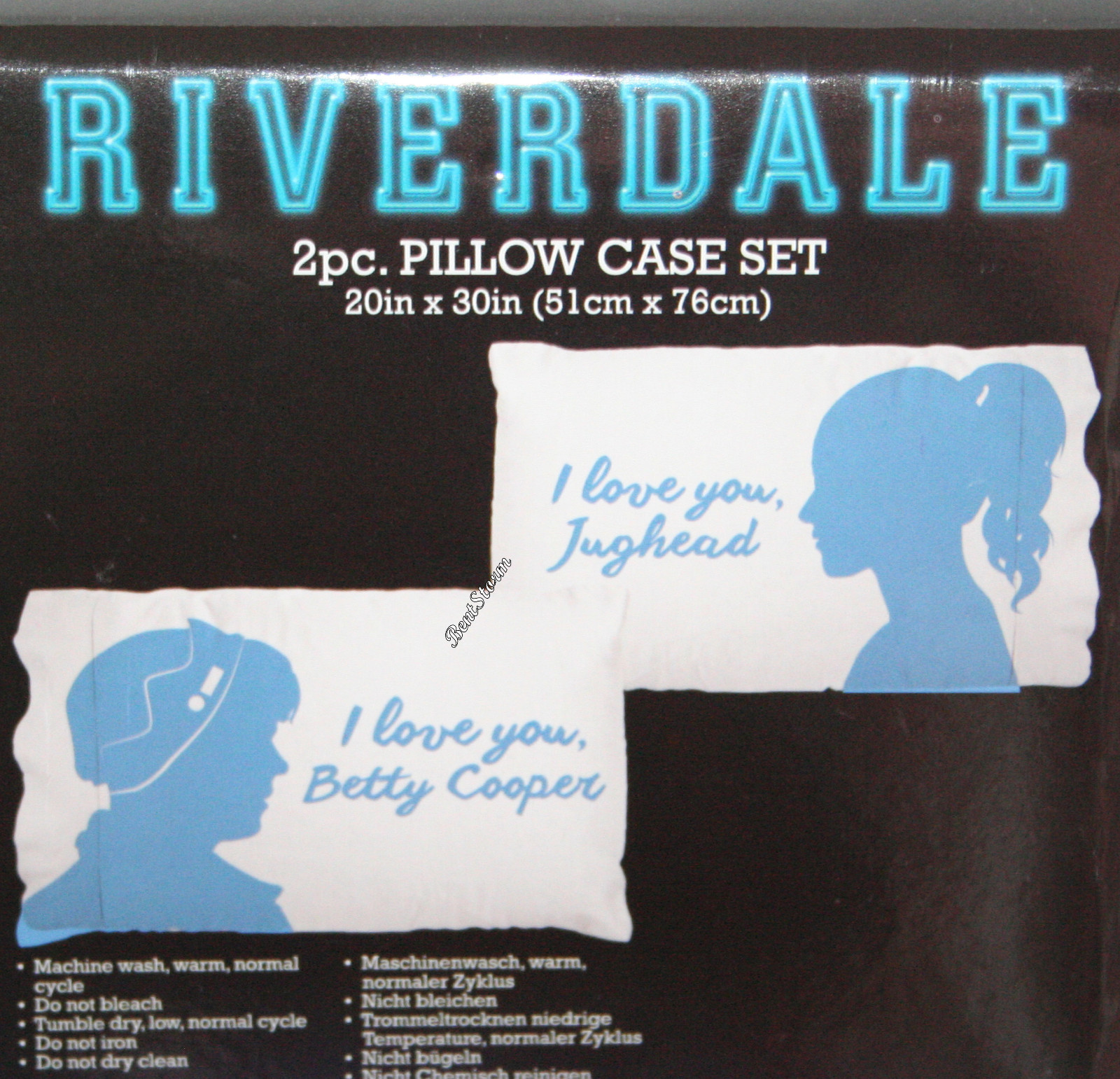 Riverdale High I Love You Jughead Betty Cooper Super Soft 2 Pack Pillowcase Set