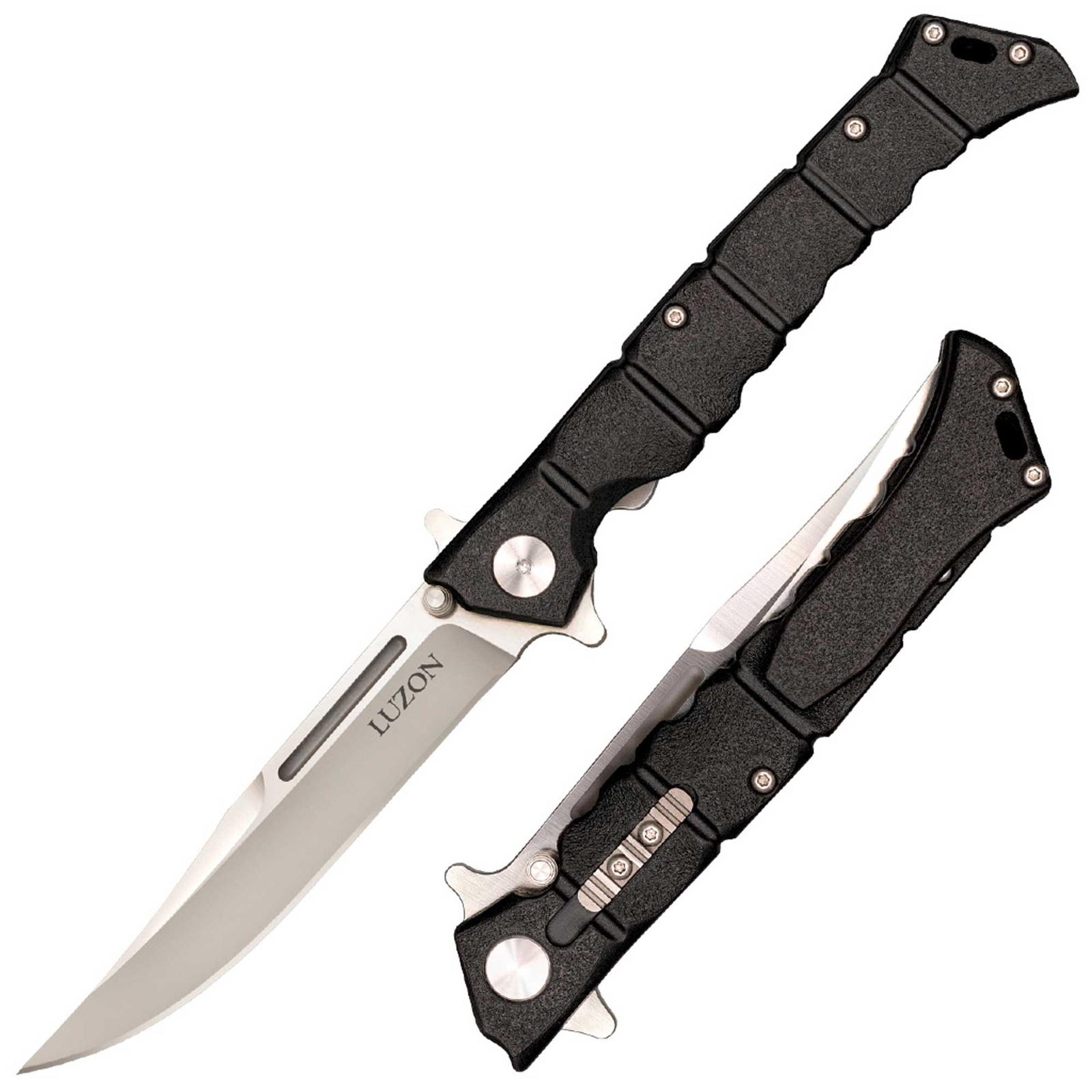 Cold Steel Folding Knife Luzon Clip Point Blade Black GFN Handle Medium CS20NQL