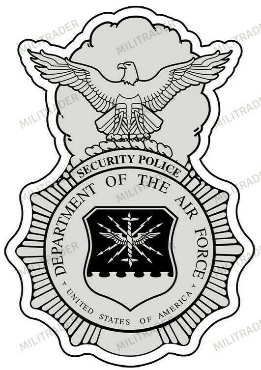 USAF Security Police Defenders 3" Decal (size in height)