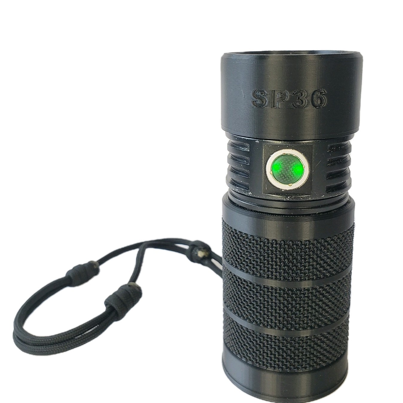 For Sofirn SP36 Flashlight Protective Case /Grip / Wrist Strap Lanyard Mount TPU