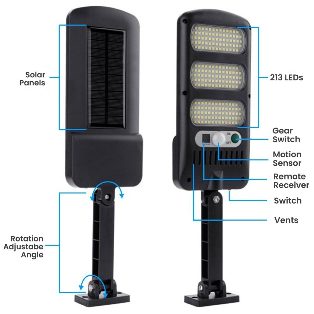 Commercial Dusk to Dawn Solar Street Light: Waterproof Outdoor Lamp
