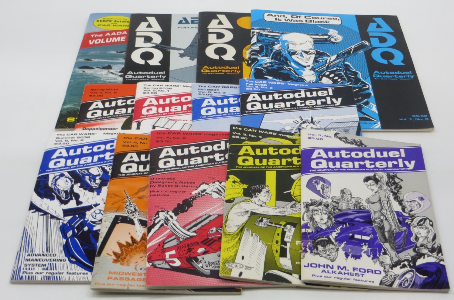 Autoduel Quarterly lot of 13 RPG Books Role Playing Game lot