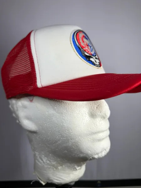 Grateful Dead "Happy Jerry Stealie" Foam Trucker - Red/White