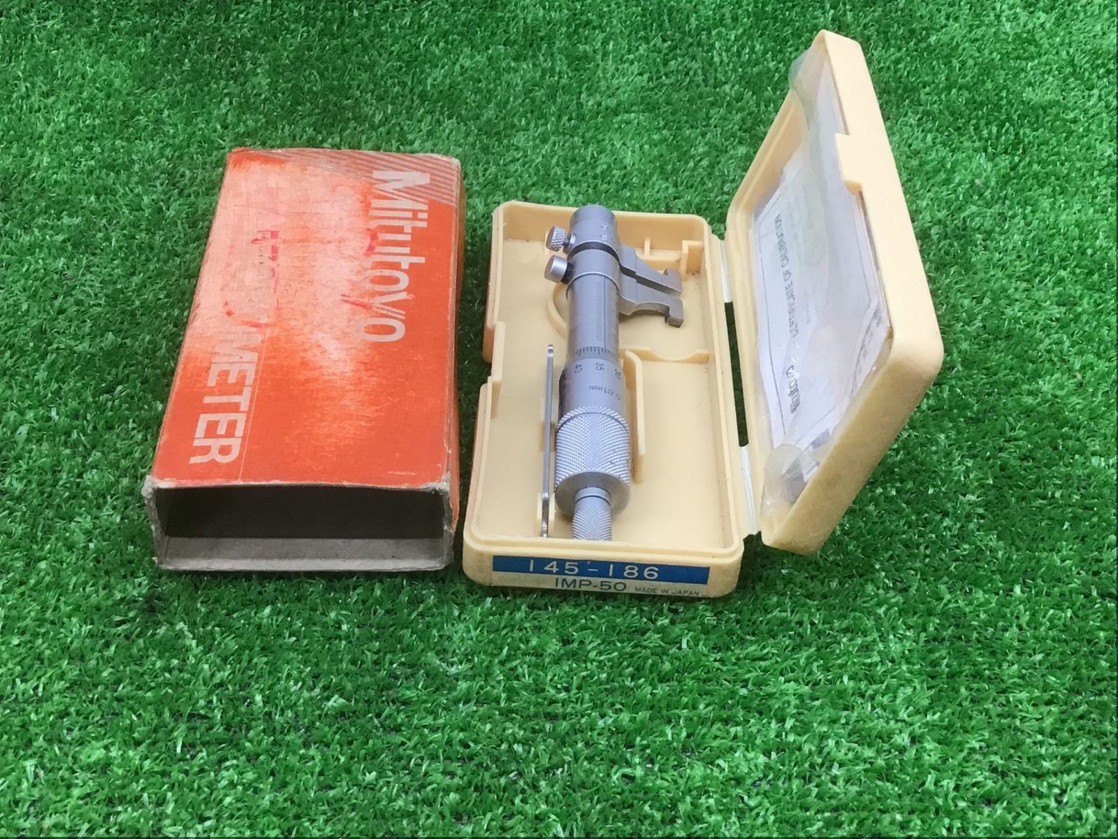 Mitutoyo 145-186 IMP-50 Caliper Type Internal Micrometer 25-50mm Used Rusty