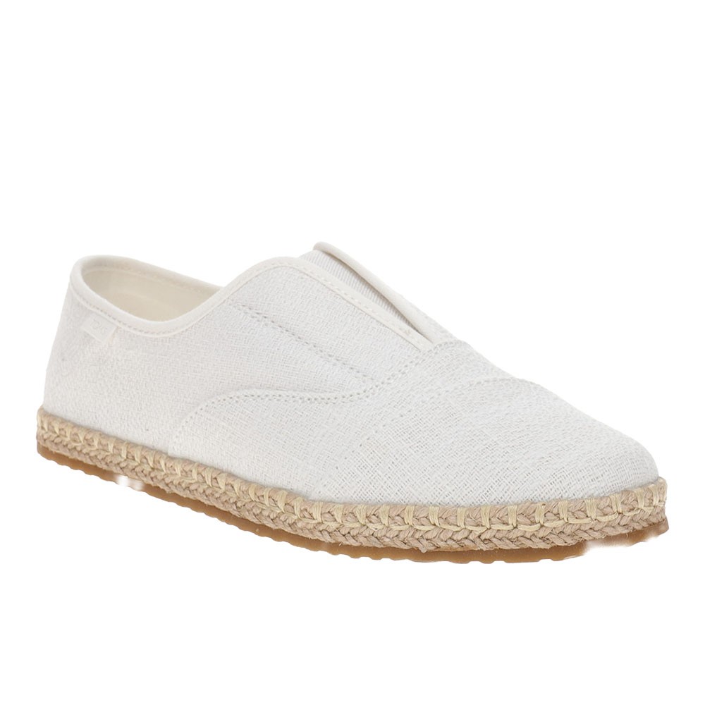 TOMS Palmera Plus Slip On Espadrille Womens White Flats Casual 10023048T-100
