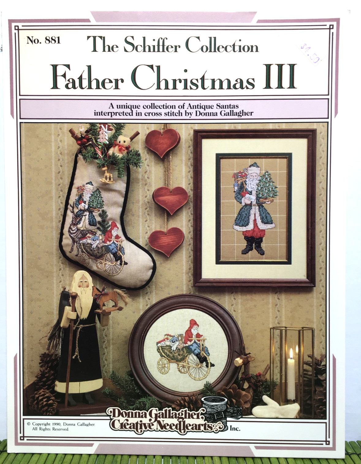 Creative Needlearts Father Christmas III Cross Stitch Patterns Stocking Tricycle