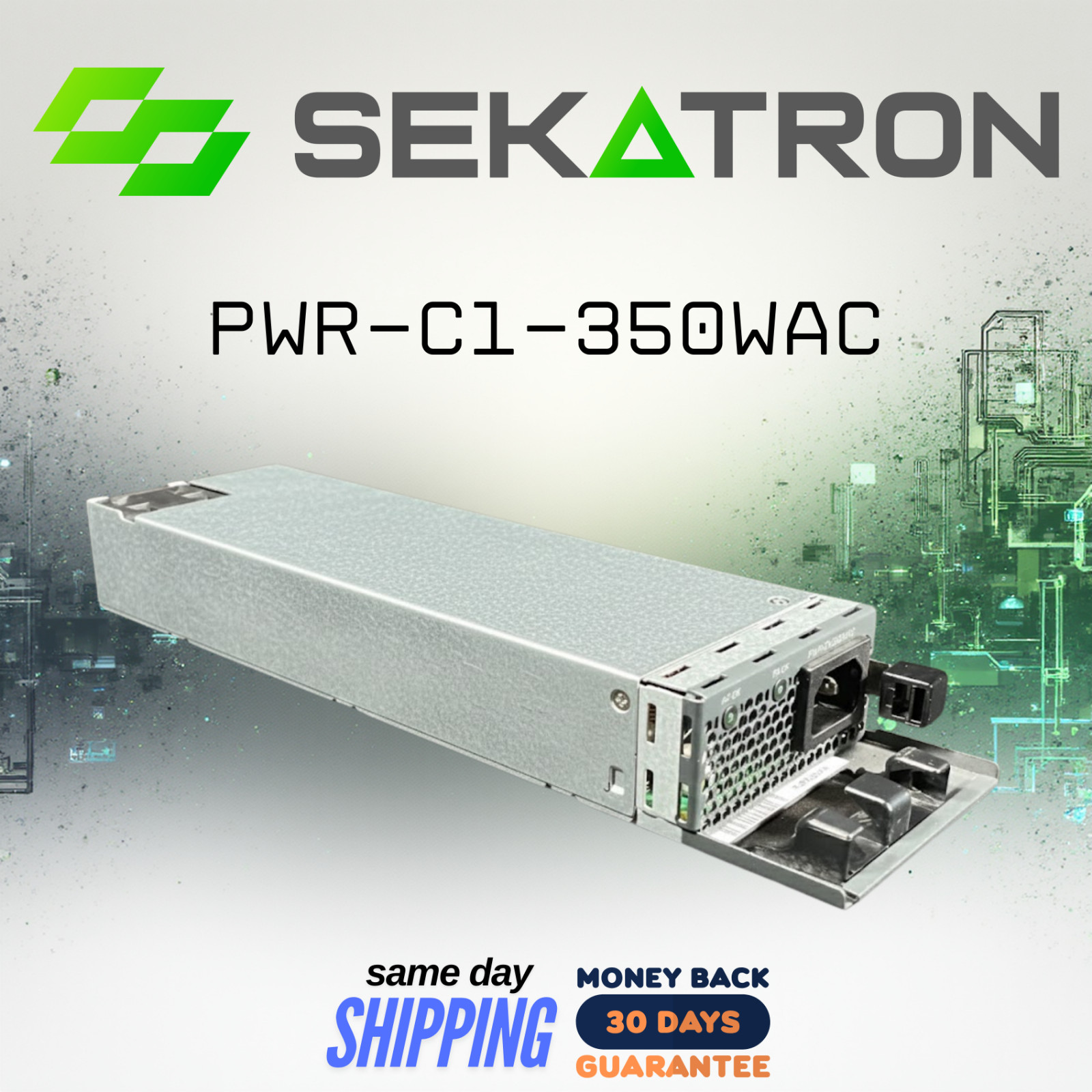🔌 Cisco PWR-C1-350WAC • 350W AC Power Supply • Tested • For 3850 Switches ⚡