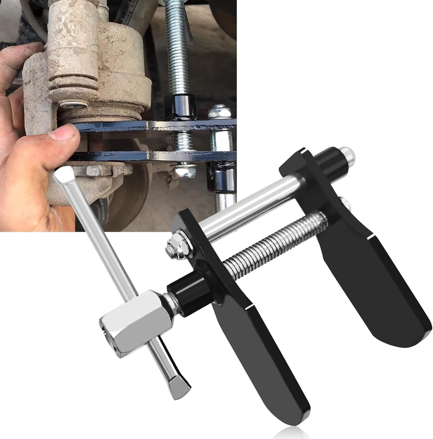 Auto Disc Brake Pad Installation Caliper Piston Compressor Press Spreader Tool