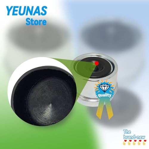 1.98" Trailer Axle Dust Cover Cap Cup Kit Set with Extra 2 Rubber Plugs for