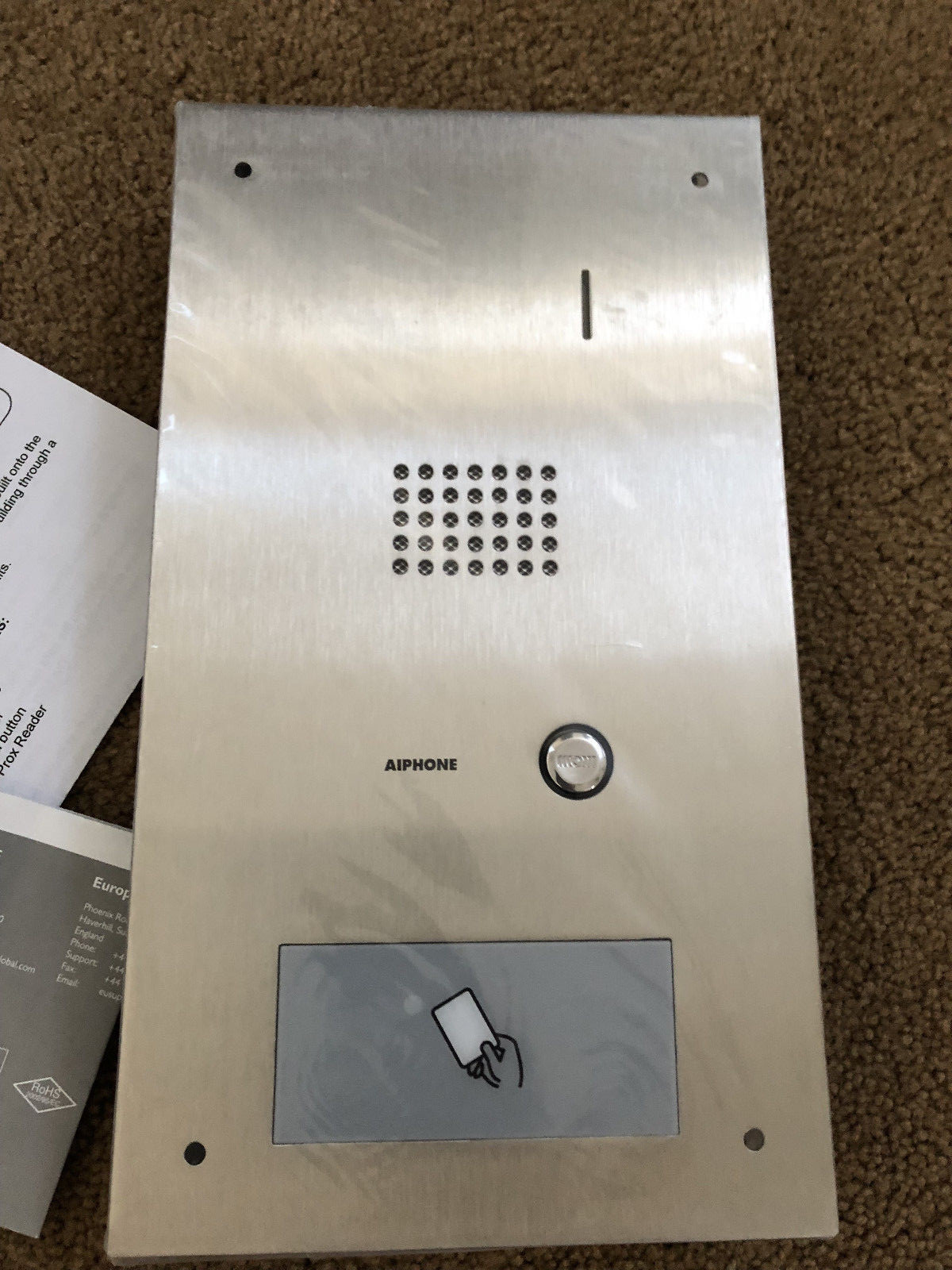 NEW Aiphone IS-SS-HID Audio Door Station Flush Mount with HID Proximity Reader