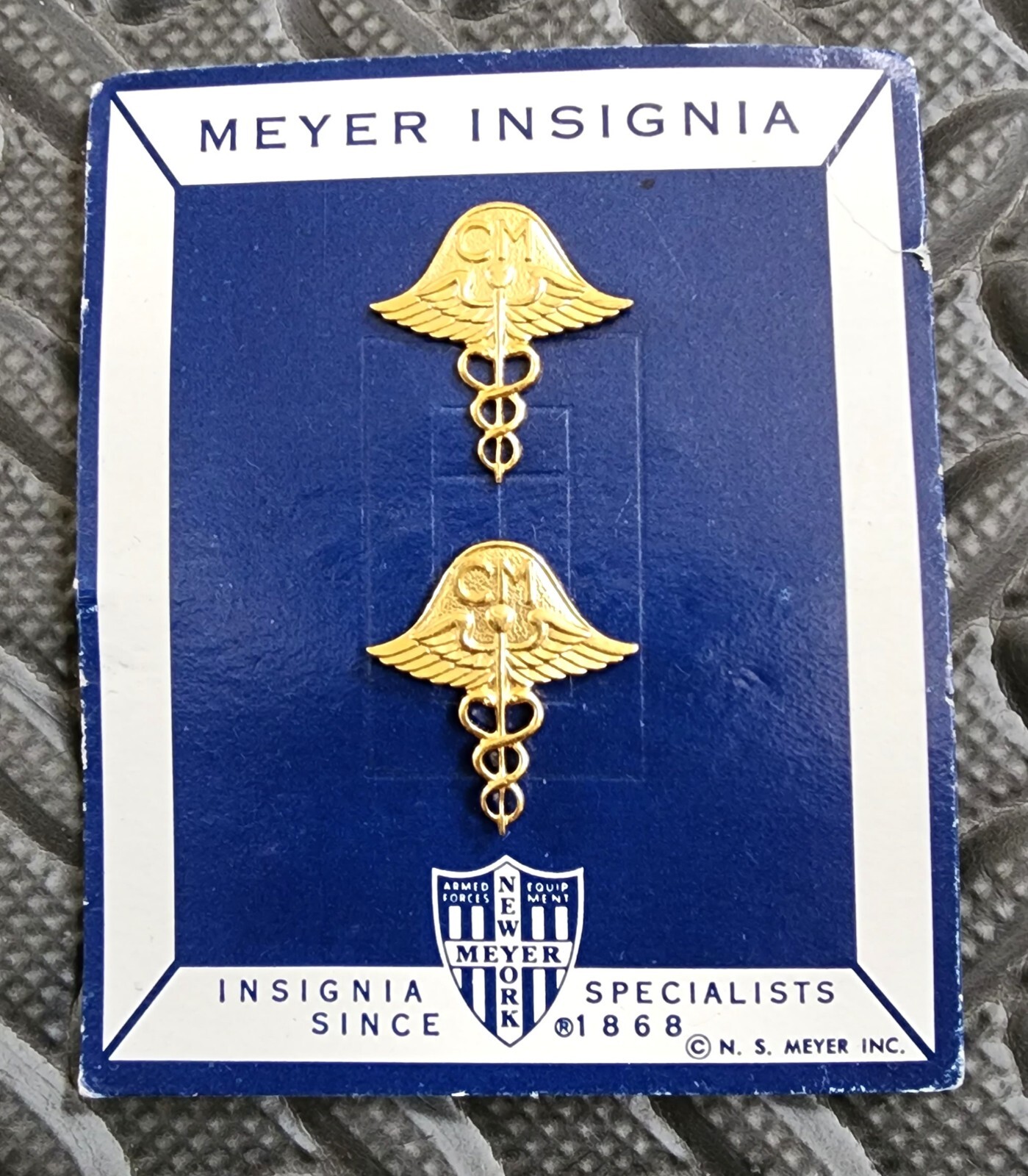 Combat Medic Caduceus Collar Pin CM - Central America