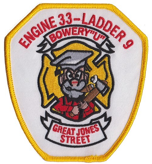 New York City E-33 TL-9  Great Jones St. Bowery "U"  Fire   Patch NEW