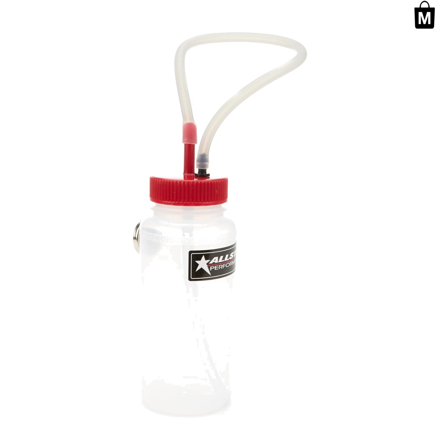 Compact Brake Bleeder Bottle with Magnet – 16 oz Capacity & Check Valve Included