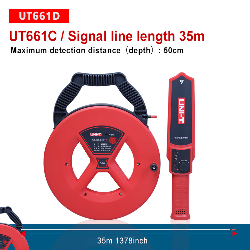 UNI-T Pipe Blockage Detector Scanner Pipeline Blocking Diagnostic Wall PVC Iron