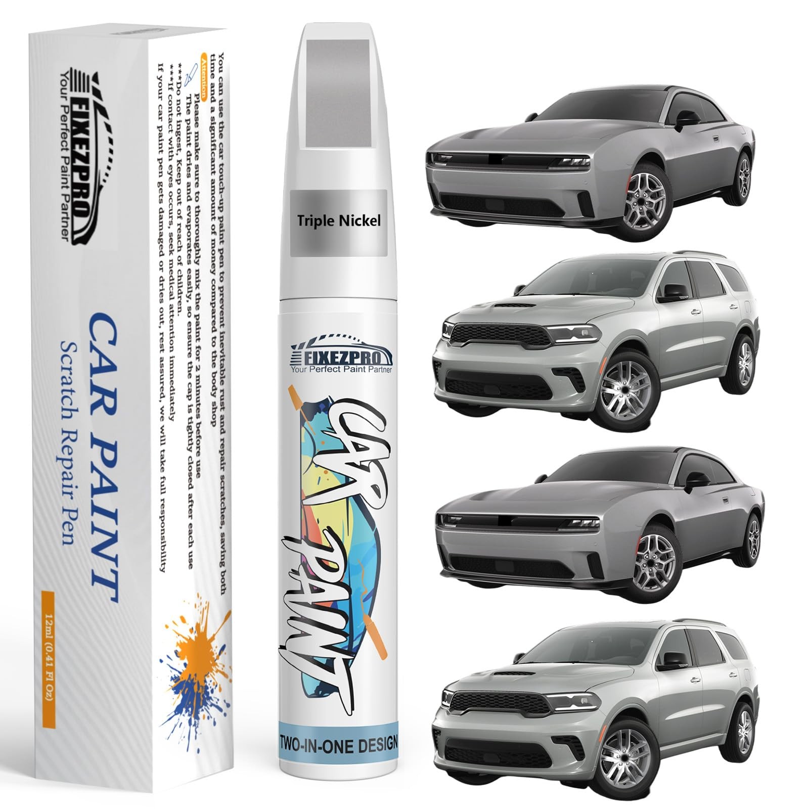 Touch Up Paint Pen Kit for Dodge  Exact Color Match Scratch Repair Tool