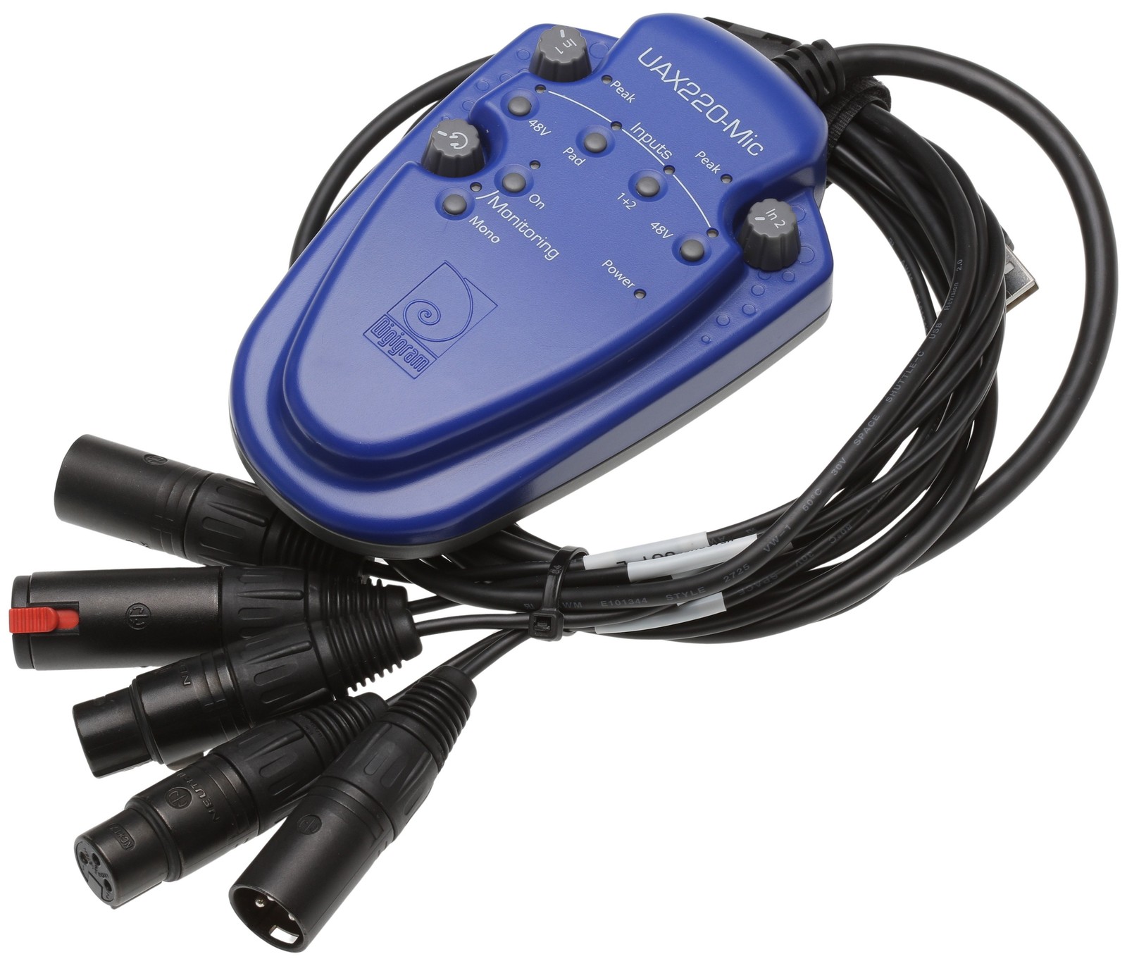 Digigram UAX220-MIC USB Digital Audio Computer Recording Interface Balanced XLR