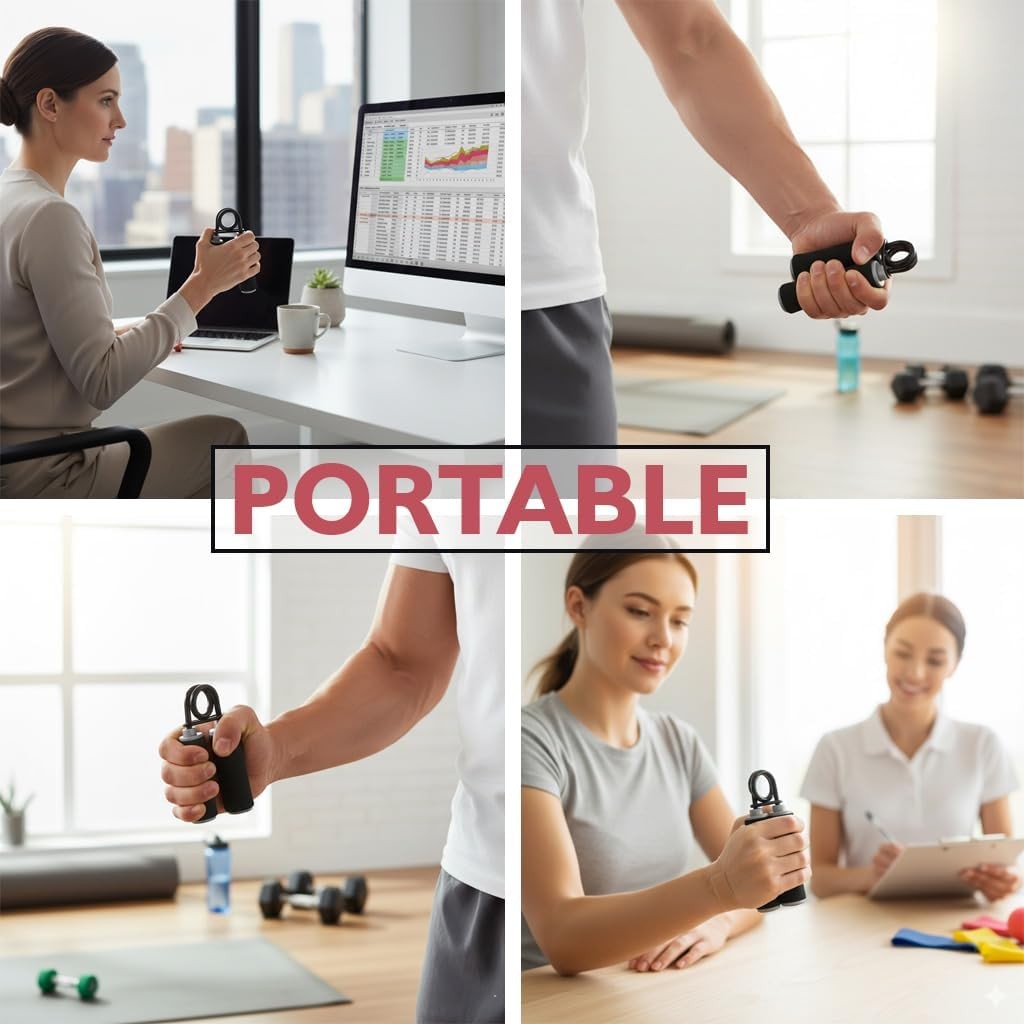 Amber Hand Grip Strengthener, Adjustable Resistance Grip Exerciser for Forearm