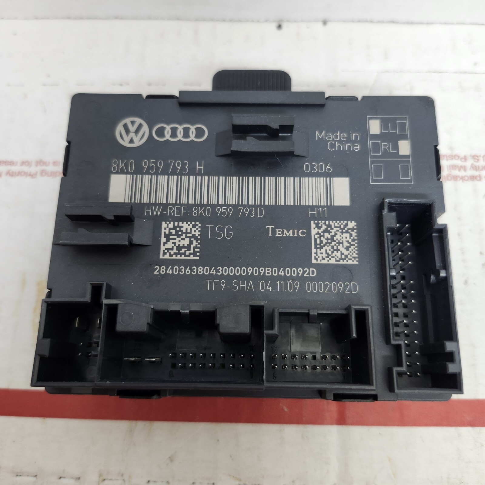 ✅09-12 AUDI A4 A5 LH FRONT DOOR WINDOW CONTROL MODULE 8K0959793H OEM