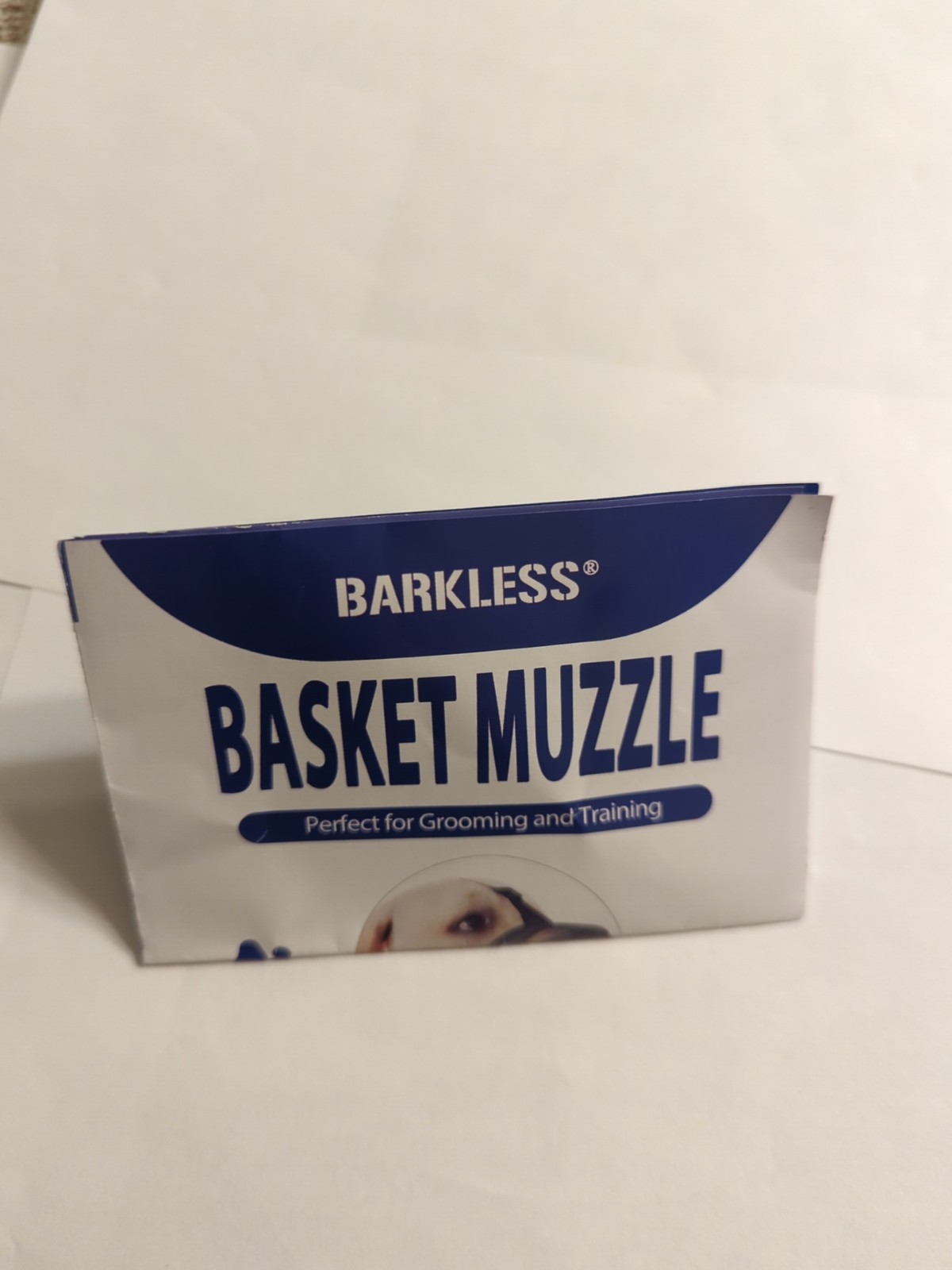 BARKLESS Dog Muzzle, Basket Muzzle for Biting, Chewing and Scavenging SIZE SMALL