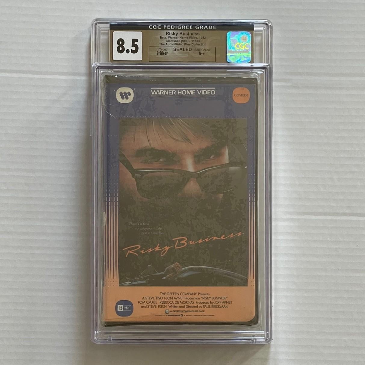 RISKY BUSINESS (1983) Factory Sealed Betamax Warner Clamshell CGC Pedigree HTF