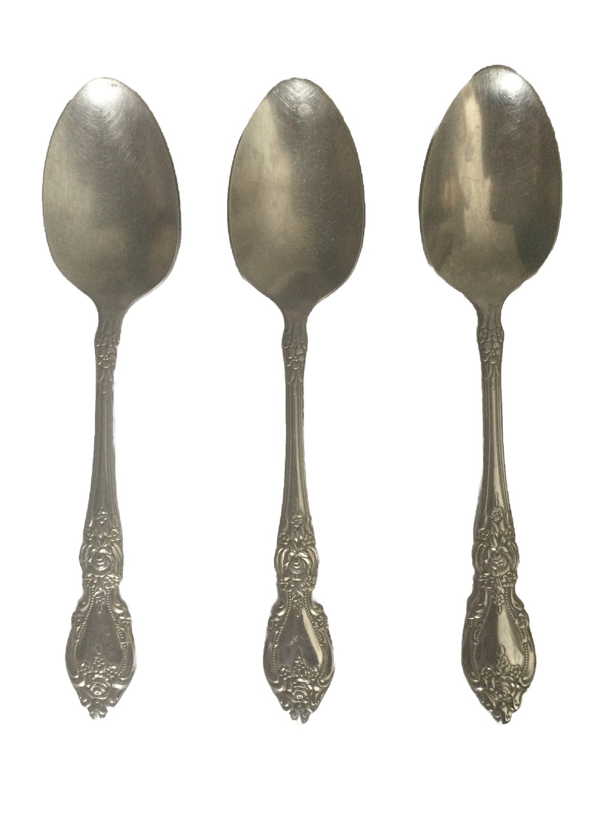 Lot of 3 Oneida 'Wordsworth' USA Stainless Teaspoons