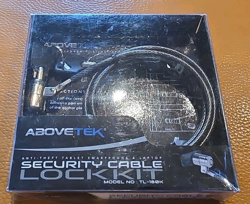 Abovetek T-180K Security Cable Lock Kit