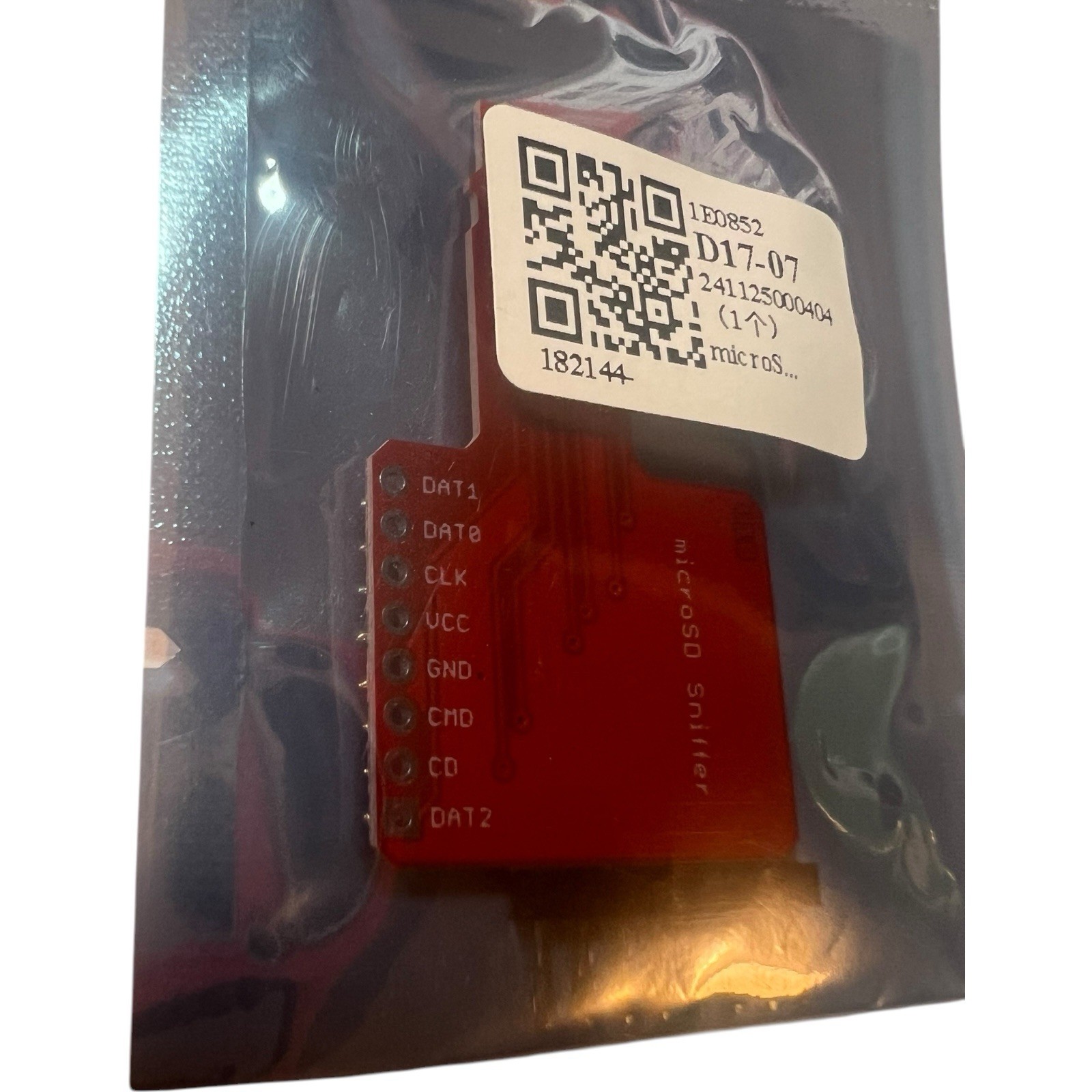 MicroSD Sniffer Board TF Card Debug Adapter SPI SDIO Protocol Logic Analyzer