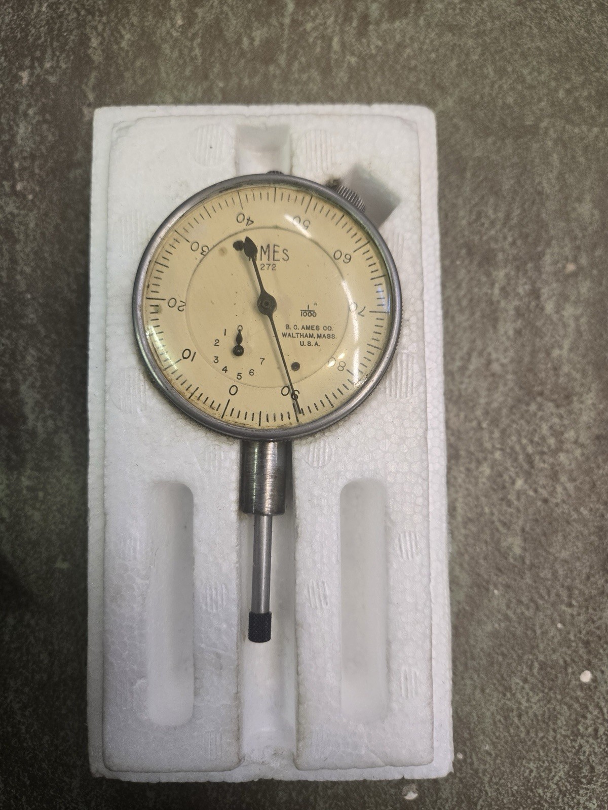 vintage B.C. Ames dial indicator, likely a model 262