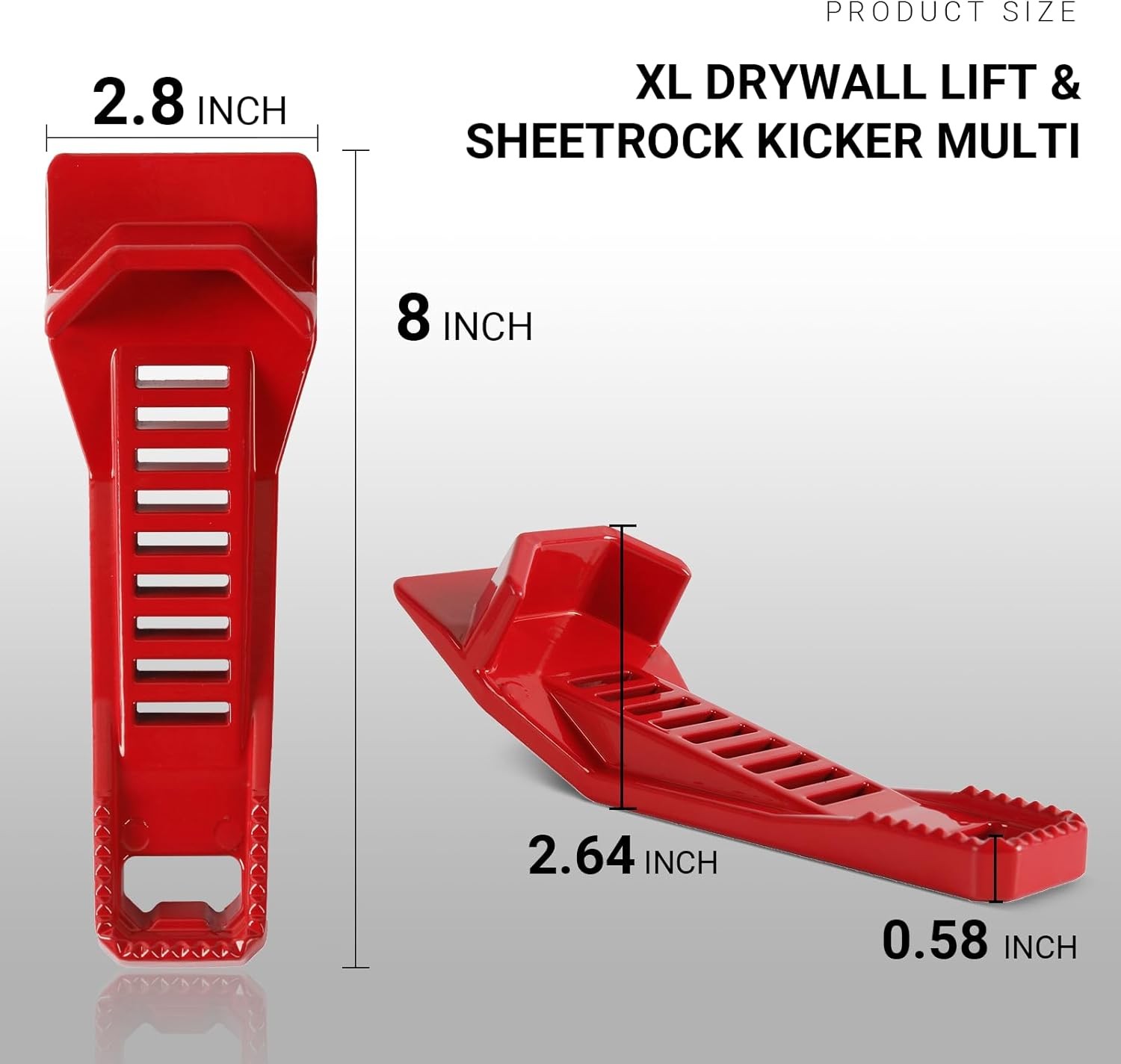 (2-Pack) Calvana XL Drywall Lift & Sheetrock Kicker Multi-Tool Set with...