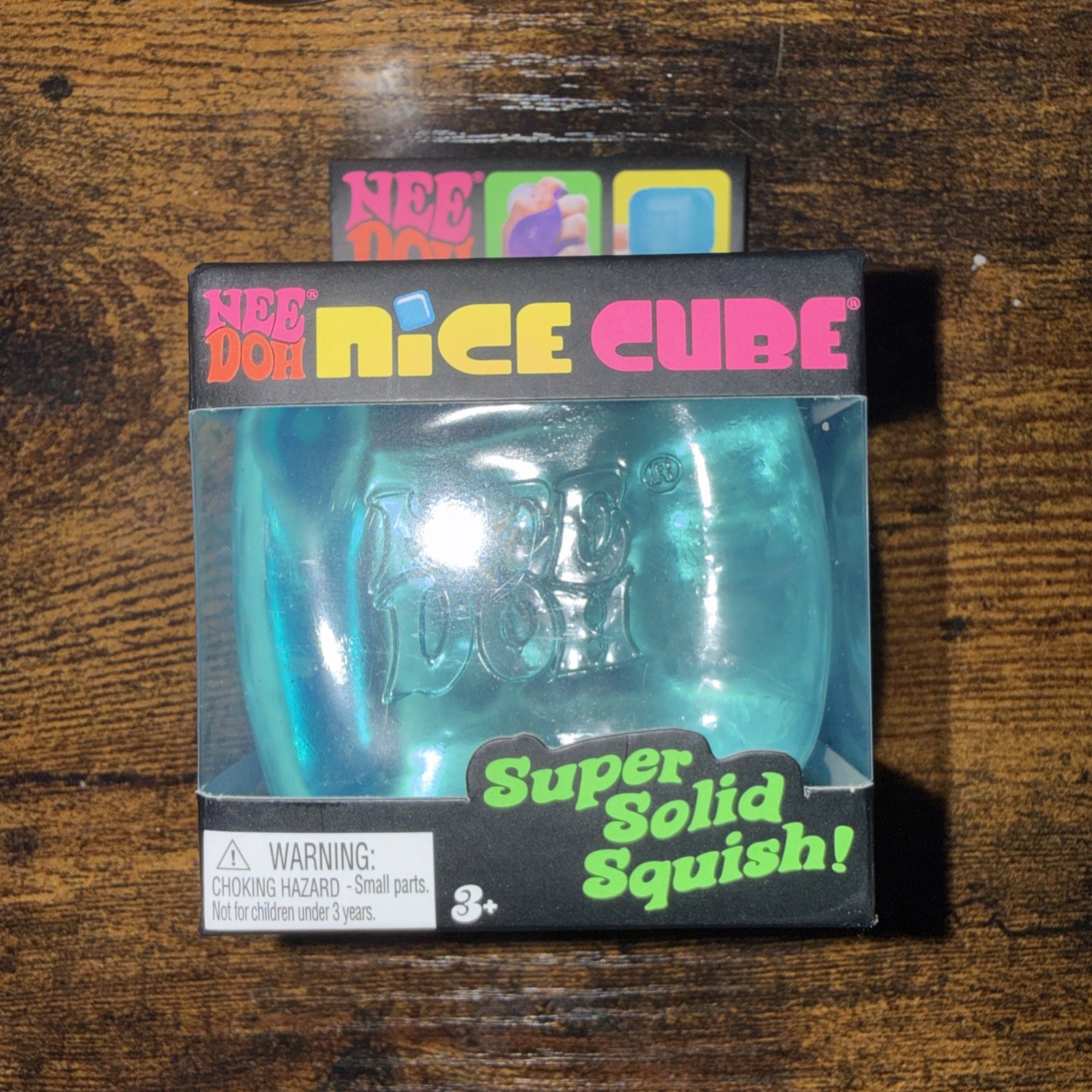 Nee Doh Nice Cube Super Solid Squish! - Blue Purple Pink USA Free Shipping**