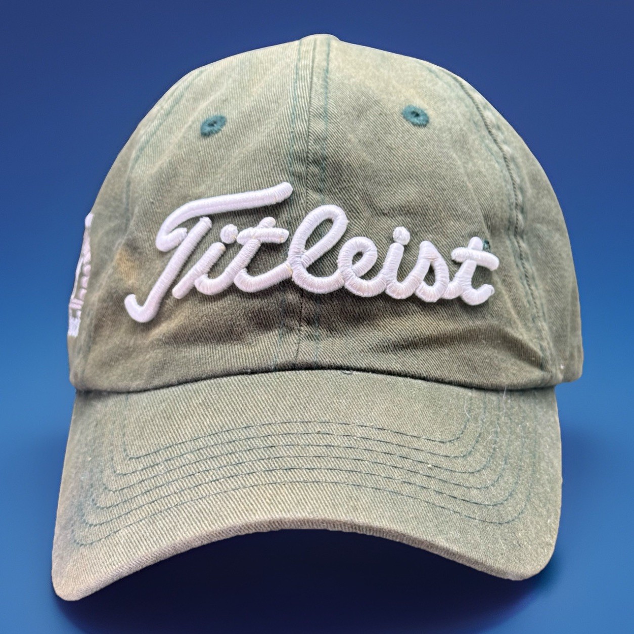 Titleist Bulle Rock Golf Course Hat Adjustable StrapBack Green Sun Faded