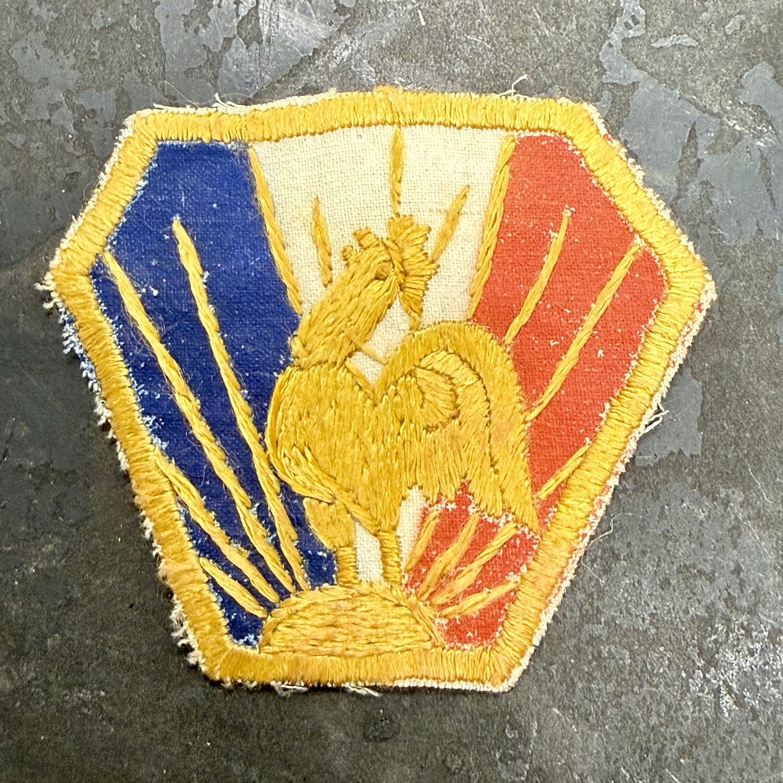 Original WWII French Expeditionary Corps in Italy Patch Theatre Made CEF