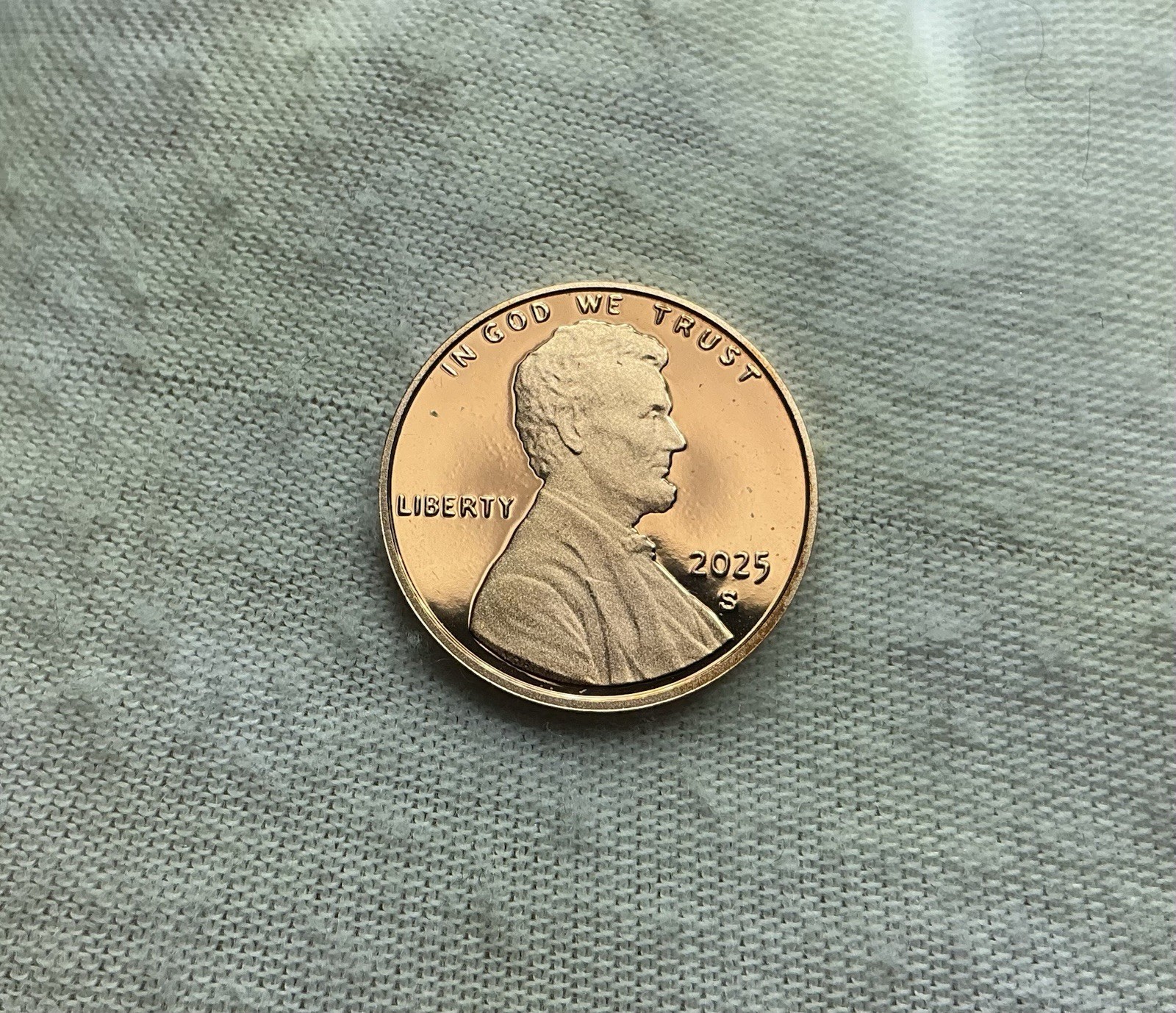 2025 S Lincoln Shield 1 One Cent (From US Mint Silver Proof Set) K396