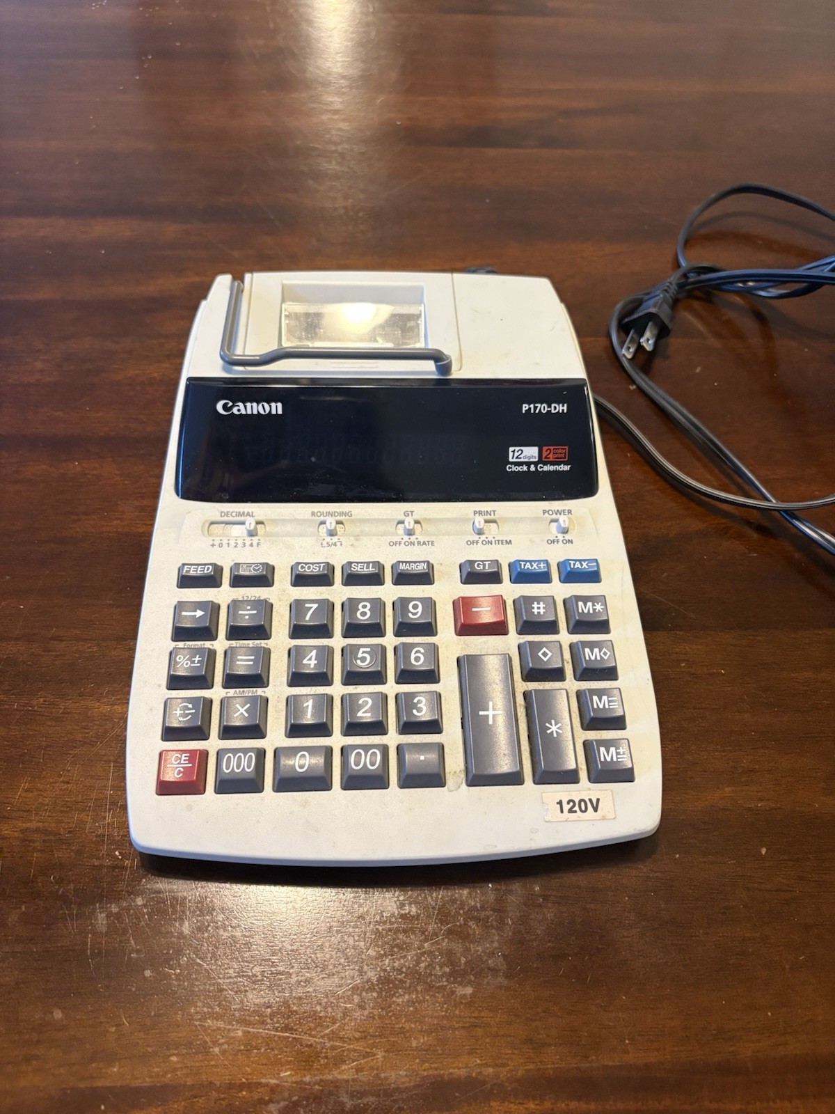 CANNON P170-DH PRINTING CALCULATOR GREAT CONDITION WITH CORD