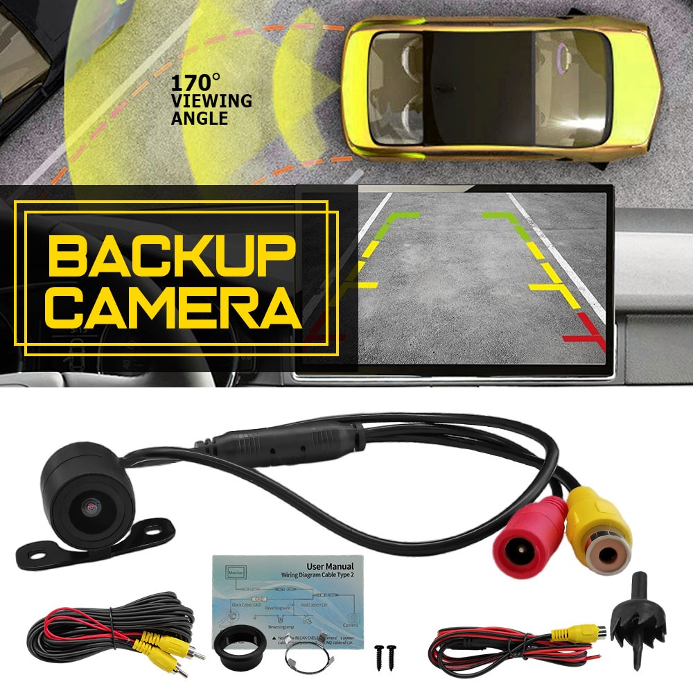 170° Car Rear View Backup Camera Reverse Parking CMOS Night Vision Waterproof N