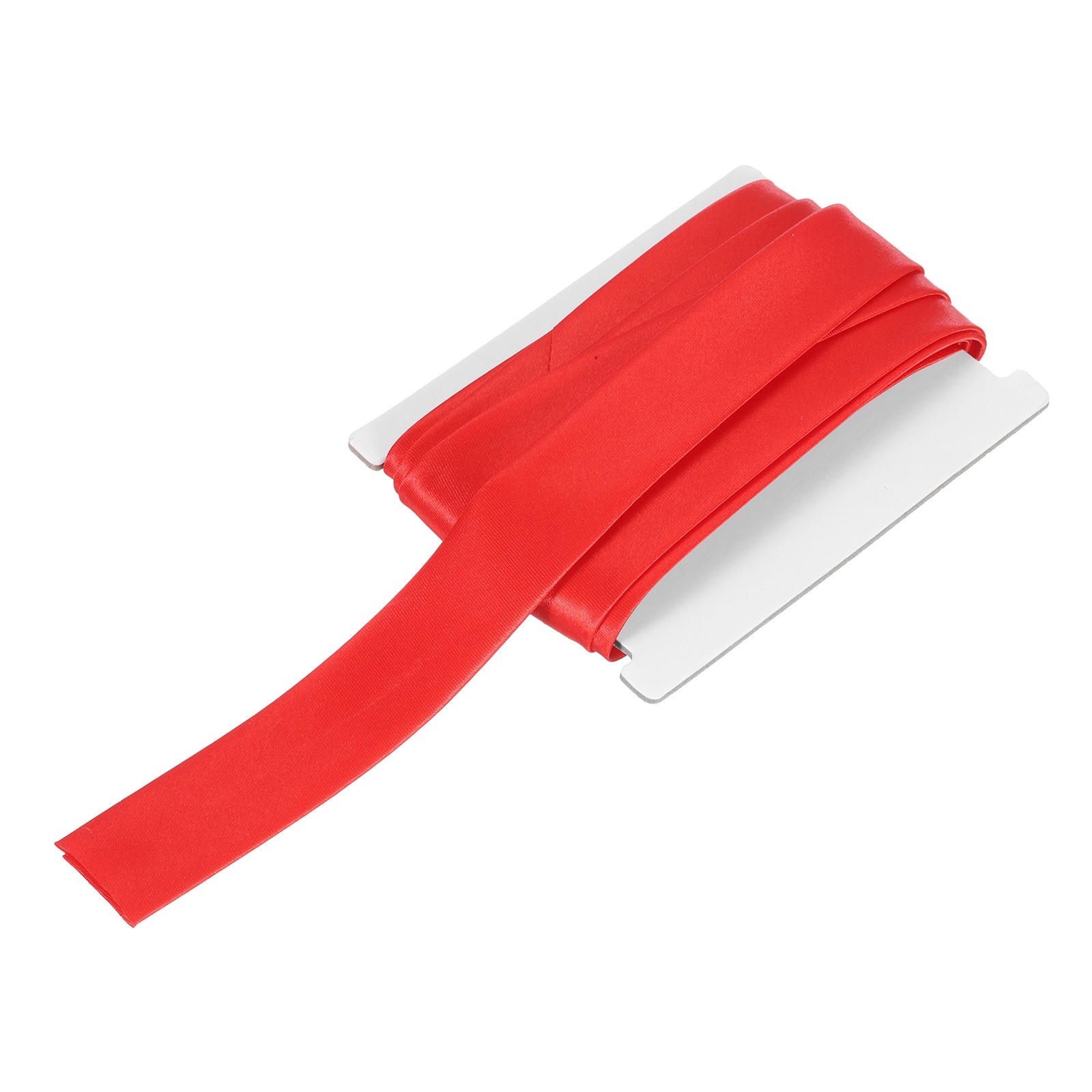 Double Fold Bias Tape 1 Inch x 6 Yards Satin Pre-fold Tape Red