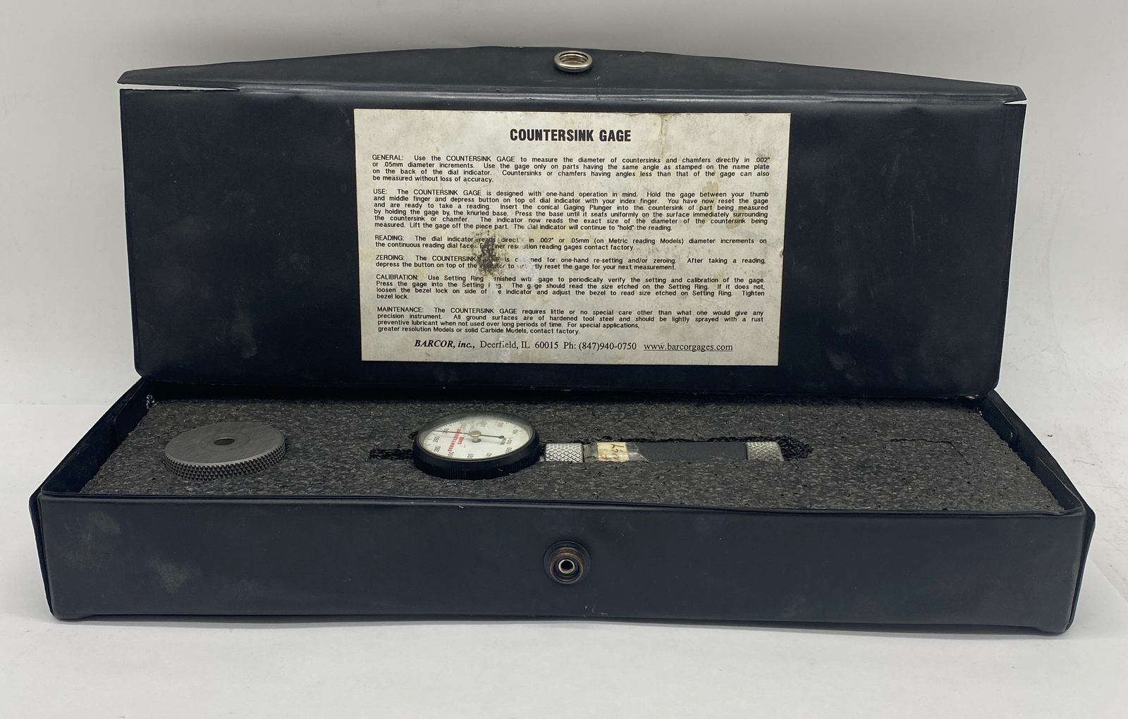 Barcor Inc. CM-266 RG Readout Dial Indicator. As Is