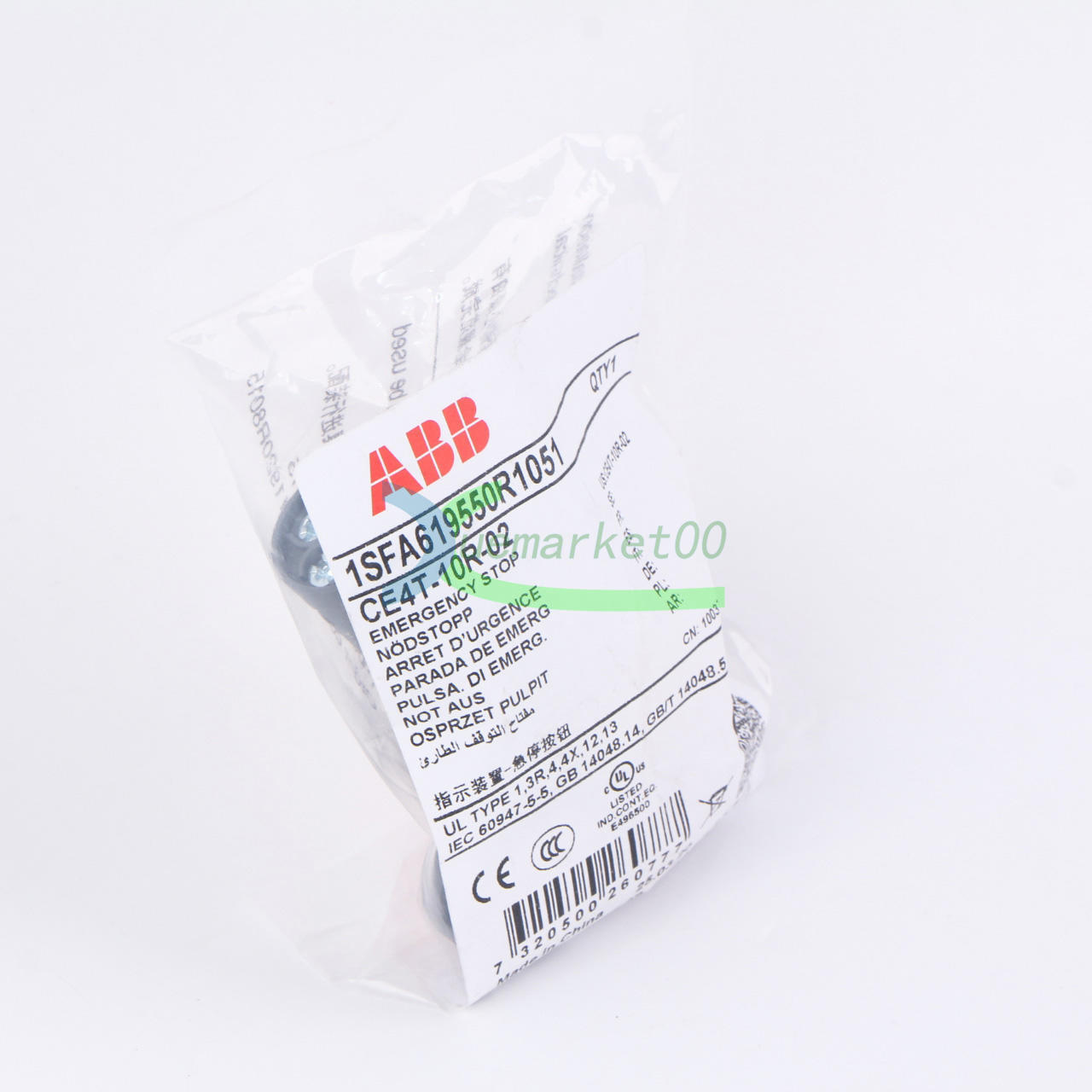 ONE ABB CE4T-10R-02 button switch New