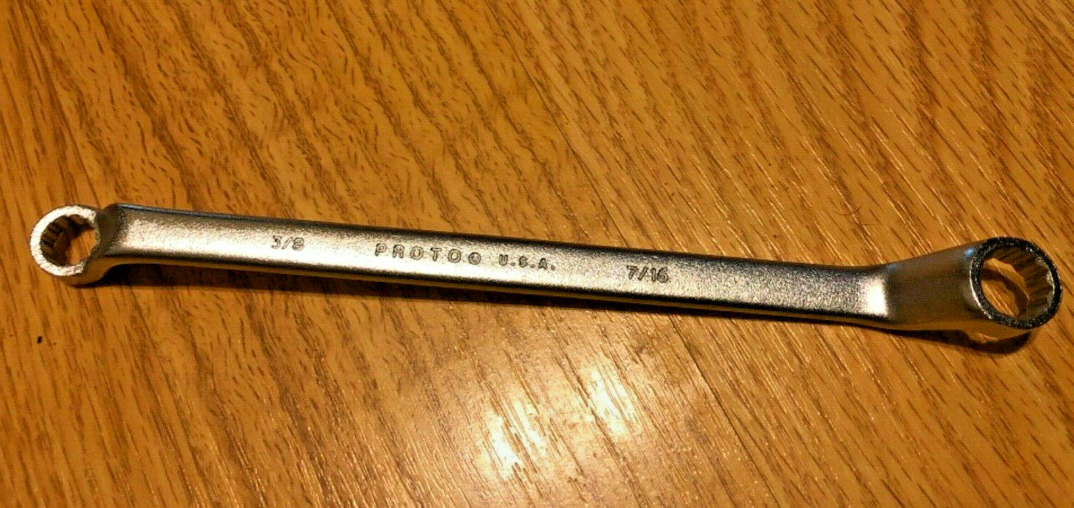 Proto 8180  3/8" - 7/16" Box Wrench, New, USA Made 12 pt