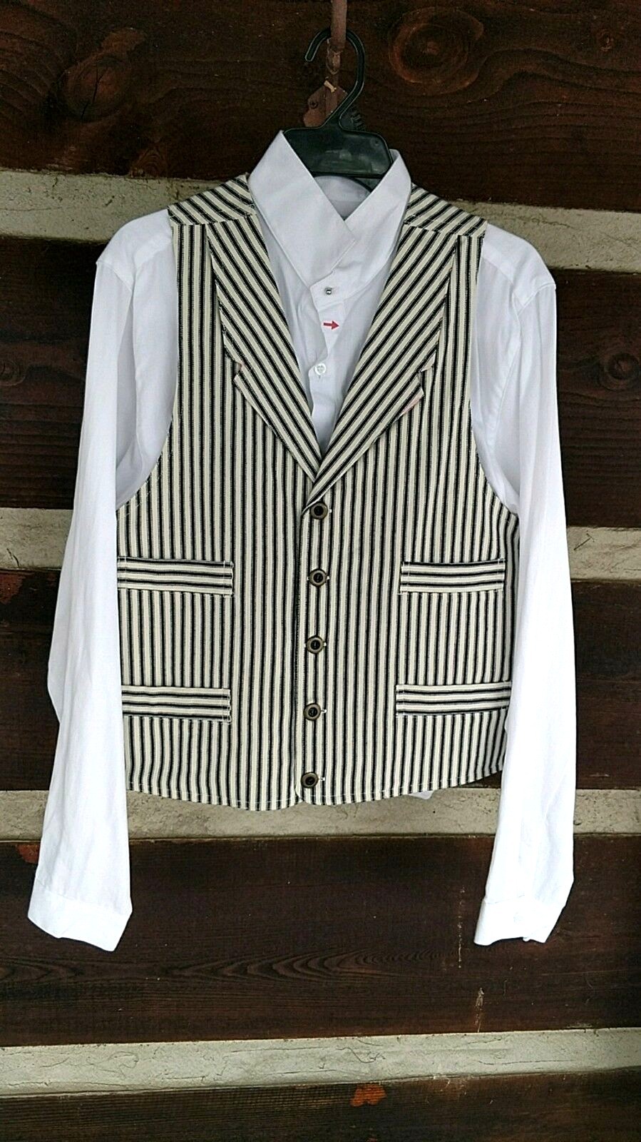 SASS Cowboy-Civil War-Steampunk --shirt and vest.  SMALL FRONTIER CLASSICS