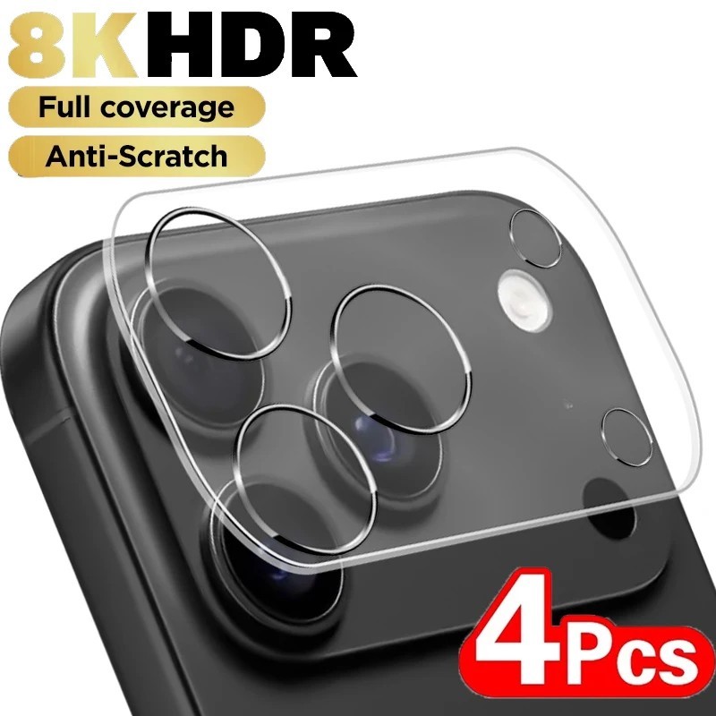 4PCS For iPhone 17 Air 17 Pro Max Tempered Glass Camera Lens Protector