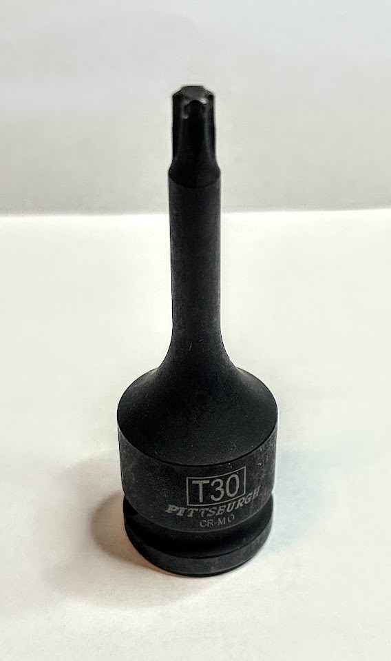 Pittsburgh Impact Torx Star Bit Socket T30 x 1/2" -Free USA Shipping