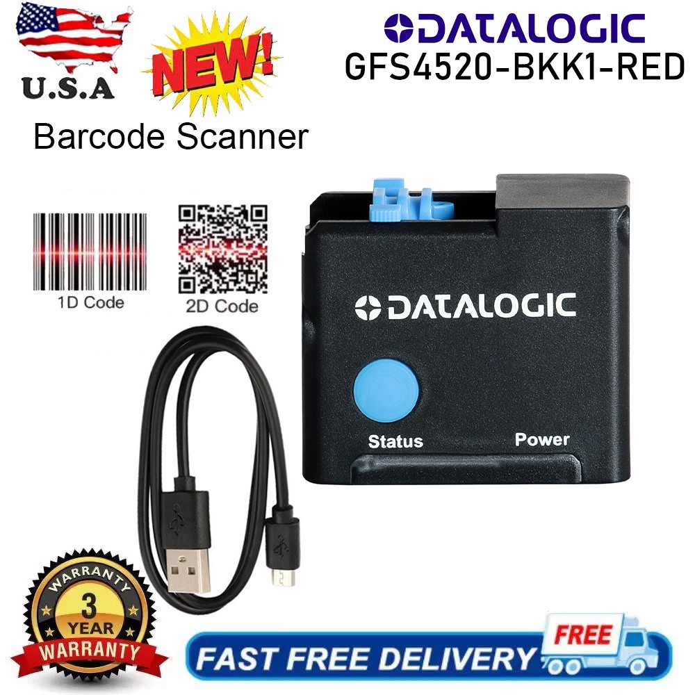 Datalogic GFS4520-BKK1-RED 1D 2D Omnidirectional Fixed Mount Barcode POS Scanner