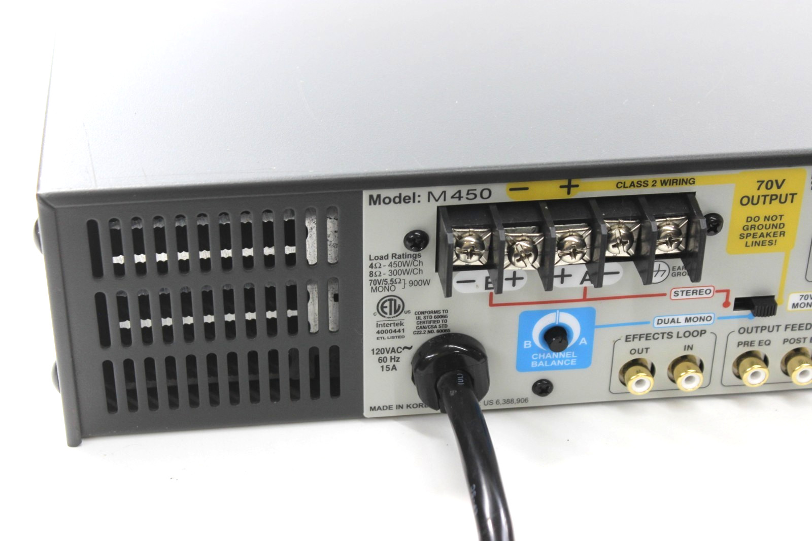 Bogen M-Class M450 Watt Module Power Amplifier Stereo