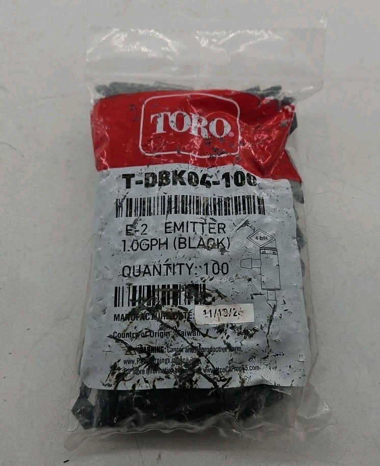 TORO - T-DBK04-100 - E-2 Classic Flag Emitter - 1.0GPH - Bag of 100