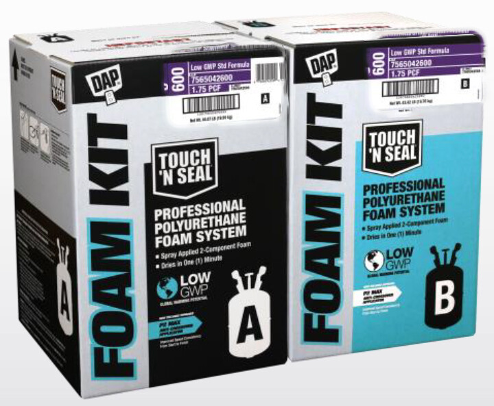 DAP Touch ‘n Seal Low GWP 600 Foam Kit 1.75 PCF Standard Spray Foam – Cream