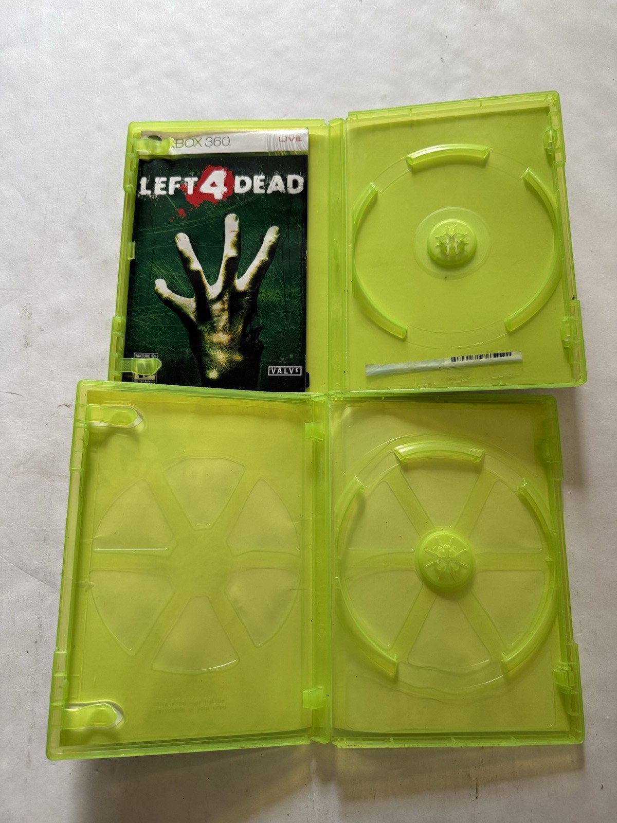 Xbox 360 Left 4 Dead + Left 4 Dead 2 EMPTY CASES ONLY No Games