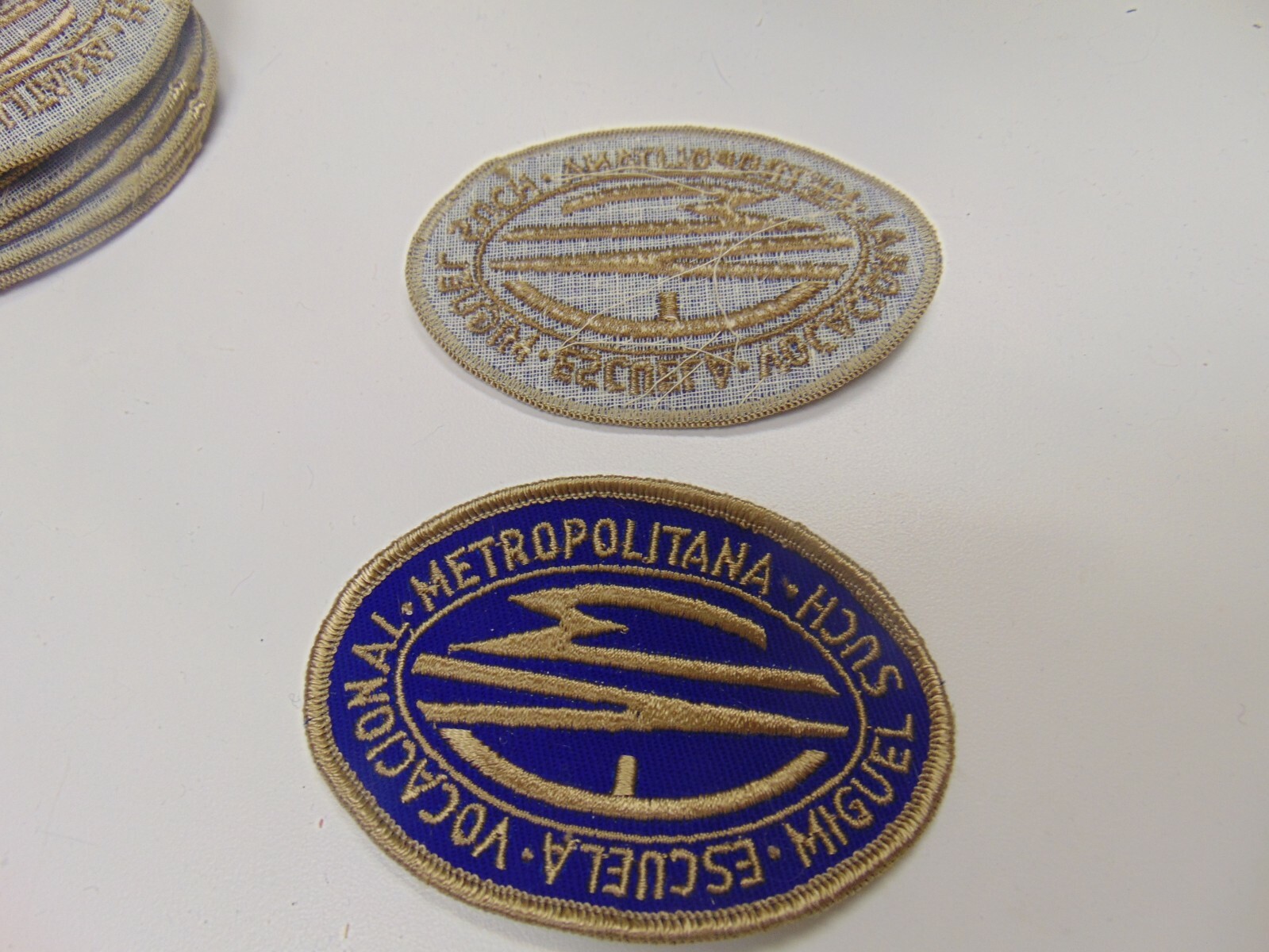 PATCH SEW ON OLDER METROPOLITANA VOCATIONAL ESCUELA MIGUEL SUCH