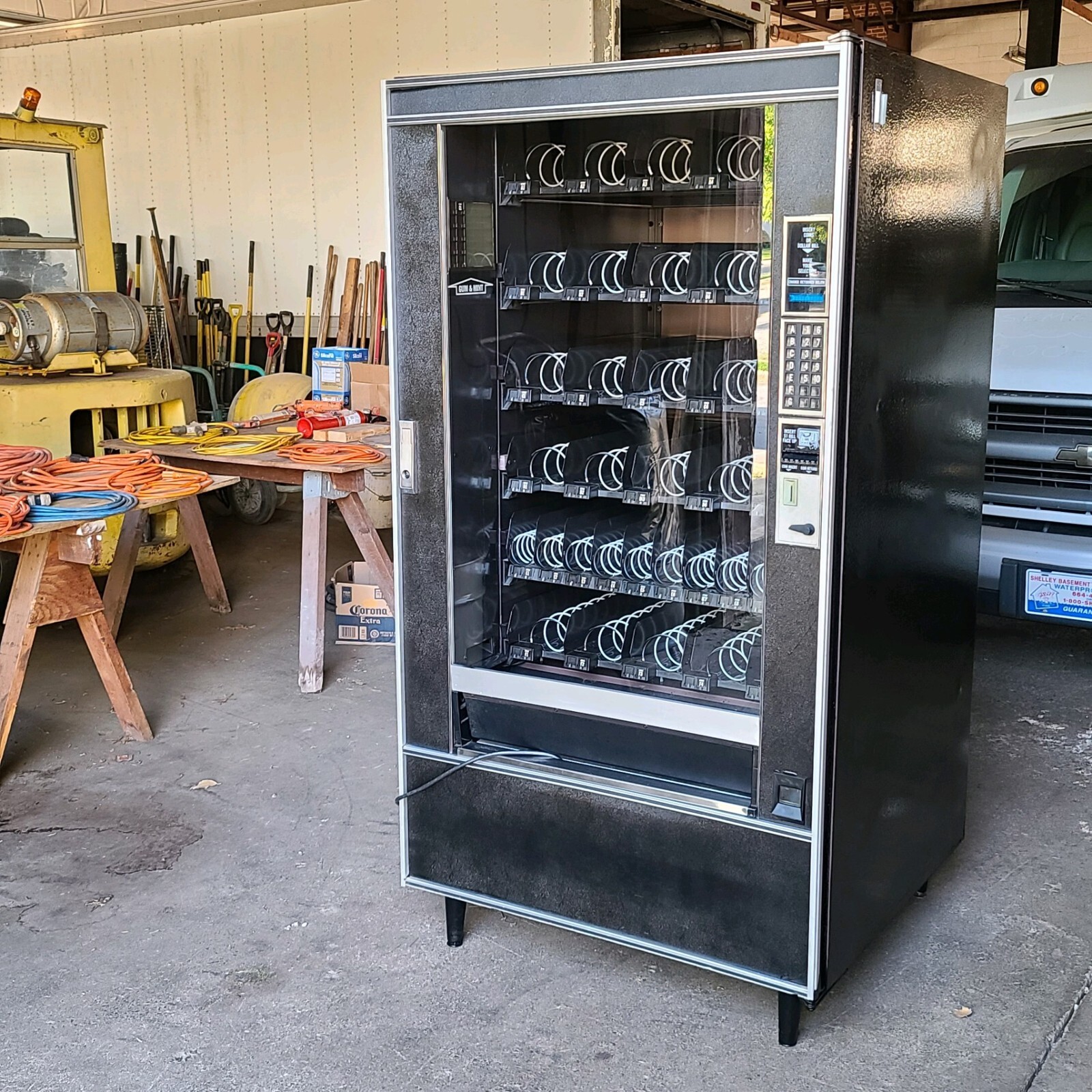 CRANE NATIONAL 145, 146 SNACKTRON VENDING MACHINE SELECTION LABEL SHEET