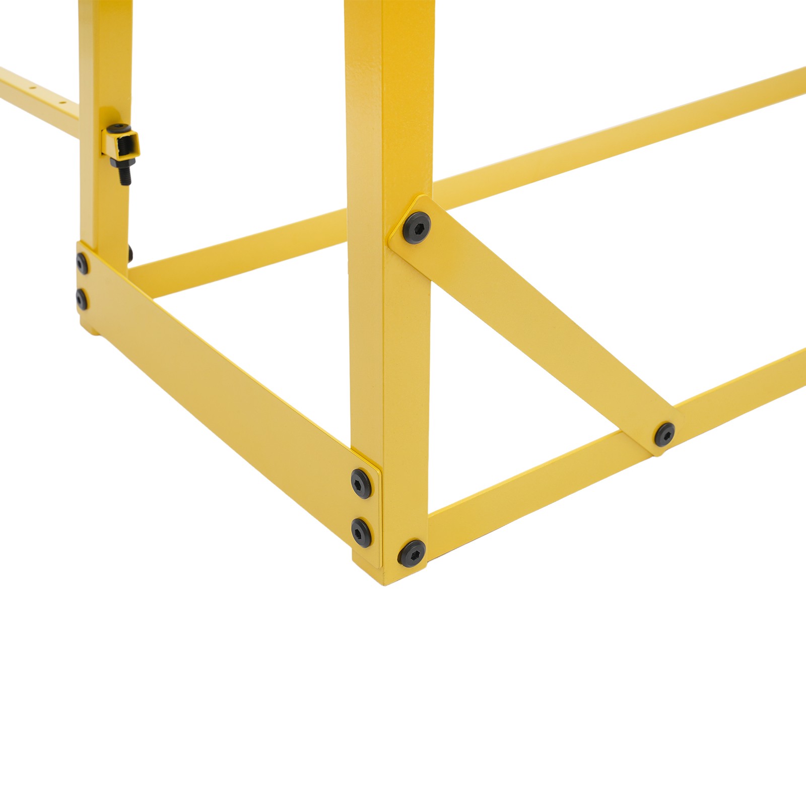 4 Tiers Steel Horizontal Lumber Storage Rack, Adjustable Storage Cantilever Rack